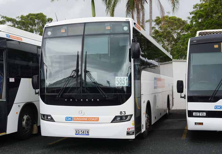 CDC Sunshine Coast Mercedes OH1830 Volgren Endura 83